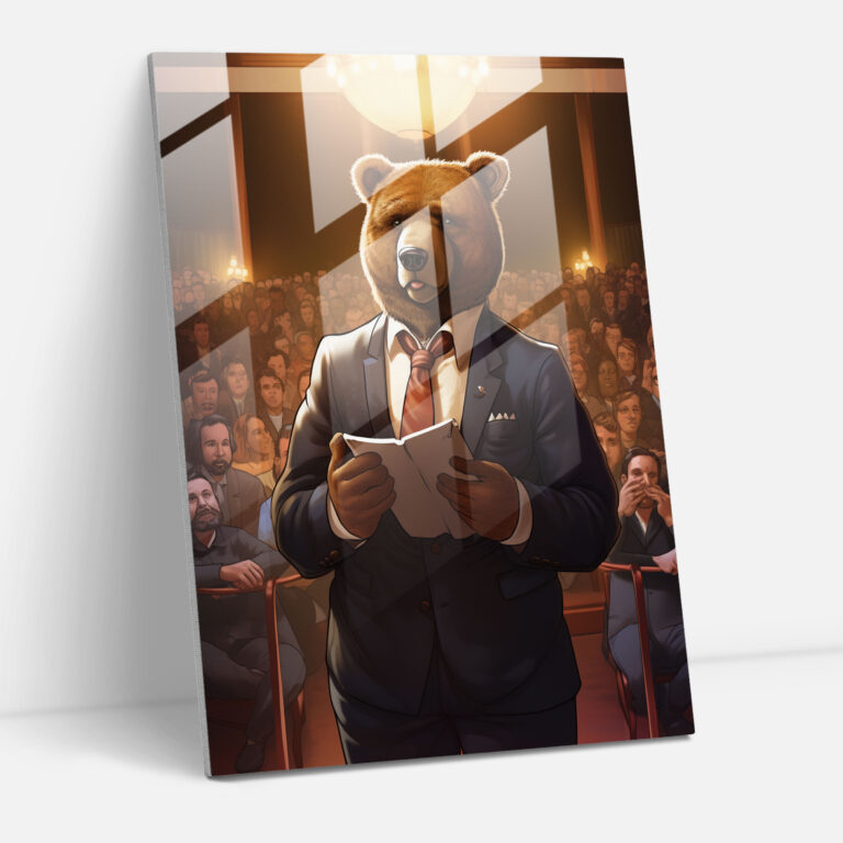 Animals Dressed Like Humans Wall Decoration - Animals Dressed Like Humans, Suit And Tie, Home Decoration, Digital Illustration
