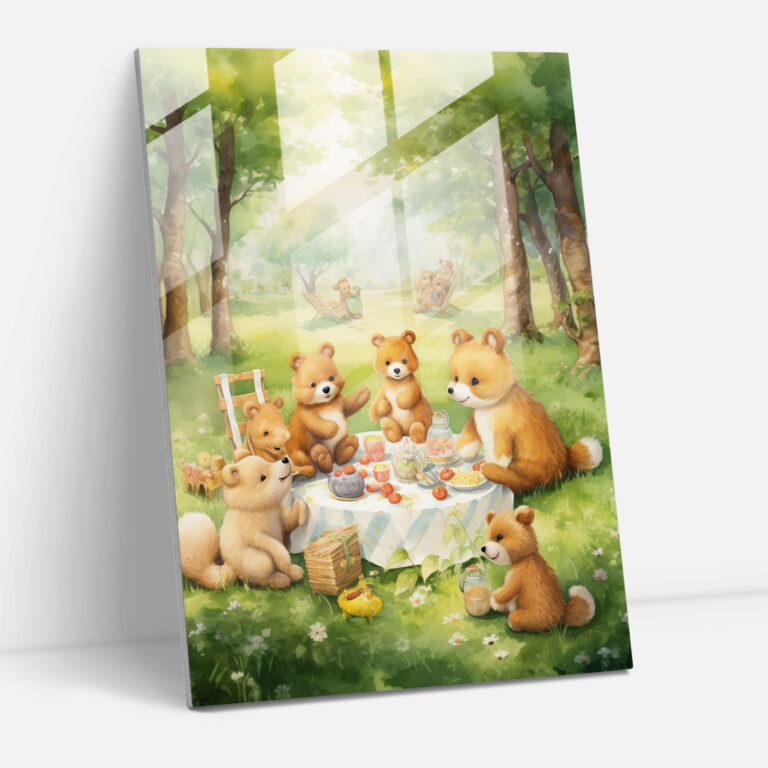 Animals Dressed Like Humans Glass Print - Animals Dressed Like Humans, Charming, Animals Dressed Like Humans, Glass Art