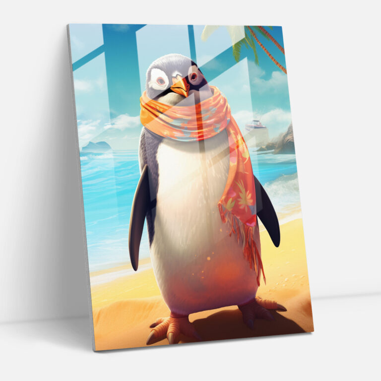 Animals Dressed Like Humans Glass Wall Art - Retro Poster - Animals Dressed Like Humans, Animals Dressed Like Humans, Wall Decoration, Glass Art