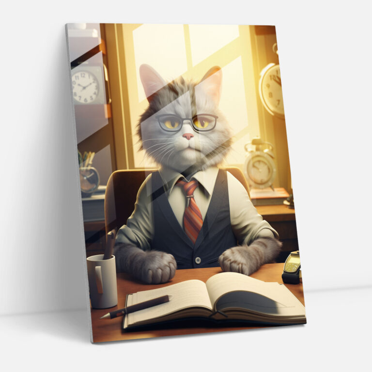 Animals Dressed Like Humans Glass Print - Animals Dressed Like Humans, Glass Print, Home Decoration, Glass Art