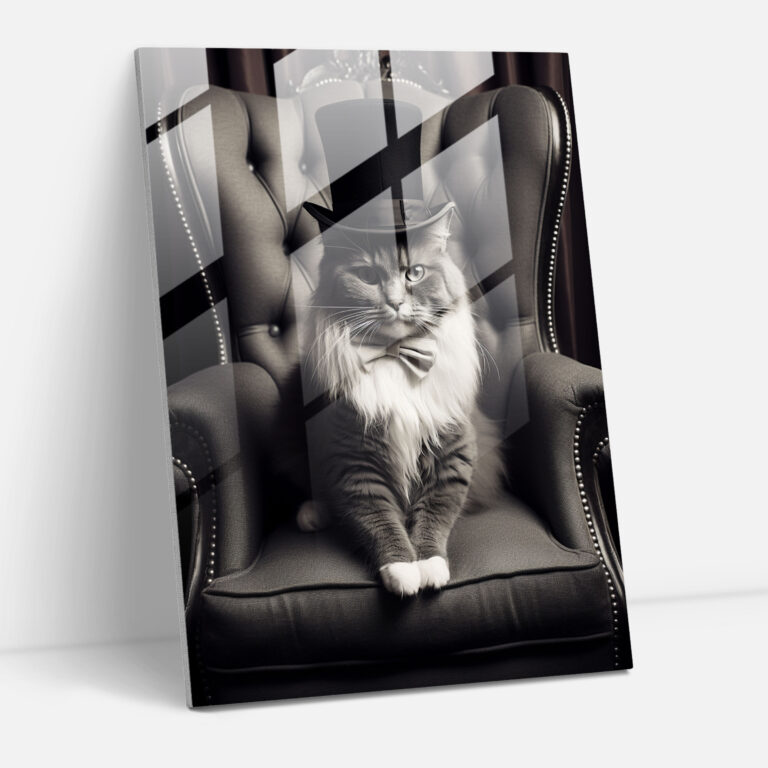 Animals Dressed Like Humans Glass Wall Art - Animals Dressed Like Humans, Home Decoration, Glass Print, Glass Wall Art