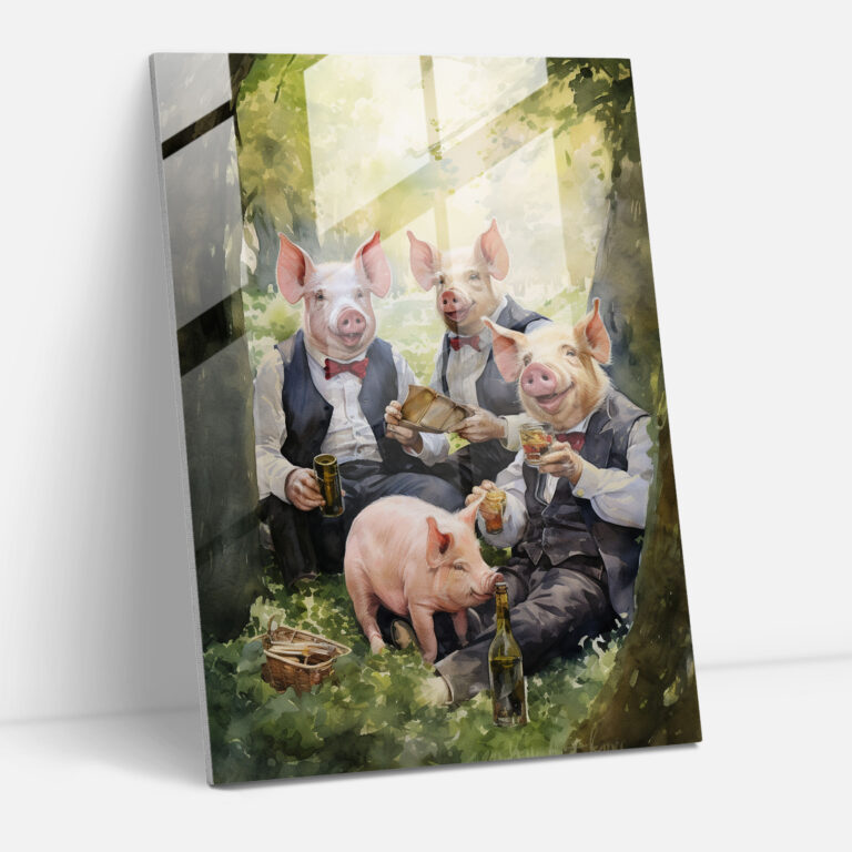 Animals Dressed Like Humans Home Decoration - Animals Dressed Like Humans, Watercolor Painting, Wall Decoration, Modern Art