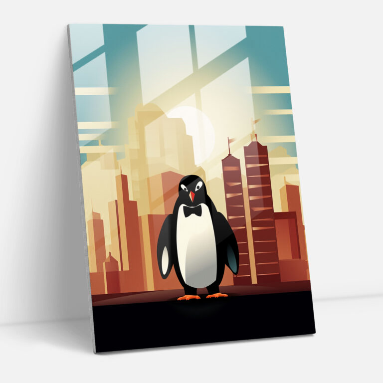 Animals Dressed Like Humans Home Decoration - Animals Dressed Like Humans, Minimalist Graphic Design, Modern Art, Bustling City