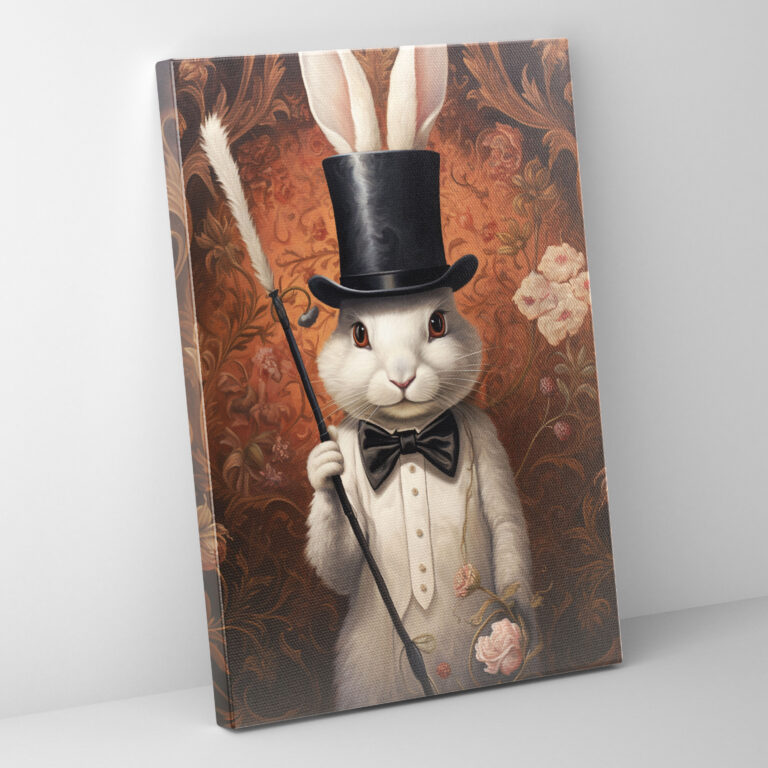 Animals Dressed Like Humans Canvas Print - Animals Dressed Like Humans, Surrealistic Painting, Canvas Wall Art, Canvas Print