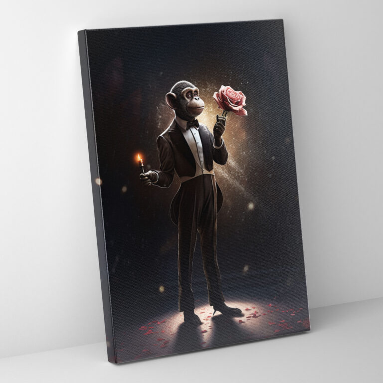 Animals Dressed Like Humans Canvas Print - Animals Dressed Like Humans, Elegance, Tuxedo, Whimsy