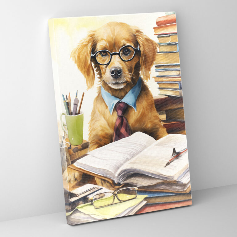 Animals Dressed Like Humans Wall Art - Animals Dressed Like Humans, Watercolor Painting, Home Decoration, Animals Dressed Like Humans