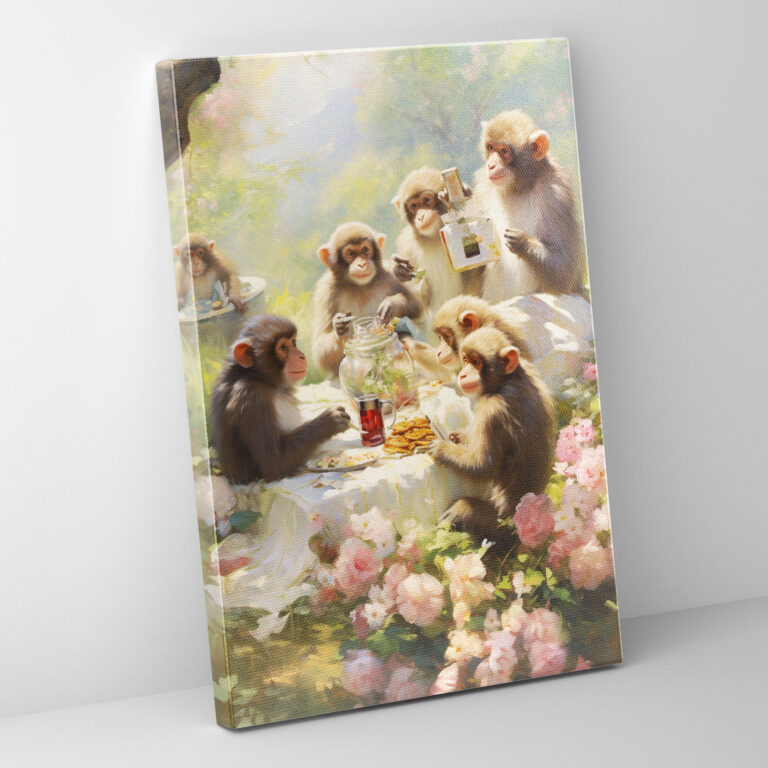 Animals Dressed Like Humans Wall Art - Animals Dressed Like Humans, Monkeys In Victorian Attire, Wall Art, Wall Decoration