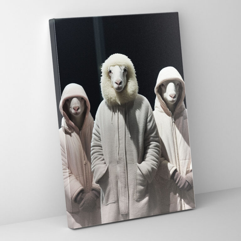 Animals Dressed Like Humans Canvas Print - Animals Dressed Like Humans, Fashion Show, Wall Art, Animals Dressed Like Humans