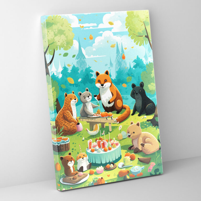 Animals Dressed Like Humans Canvas Print - Animals Dressed Like Humans, Park, Canvas, Canvas Wall Art