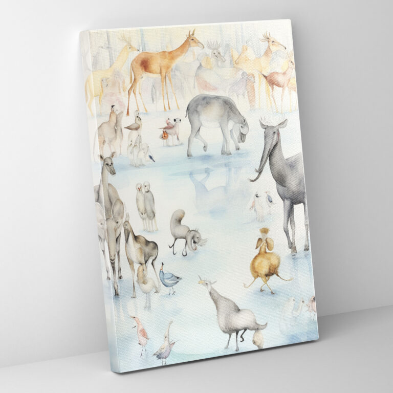 Animals Dressed Like Humans Canvas Print - Animals Dressed Like Humans, Canvas, Wall Decoration, Canvas Wall Art