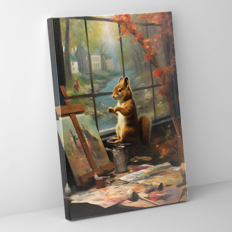 Animals Dressed Like Humans Canvas Print - Animals Dressed Like Humans, Home Decoration, Artistic Inspiration, Canvas Wall Art