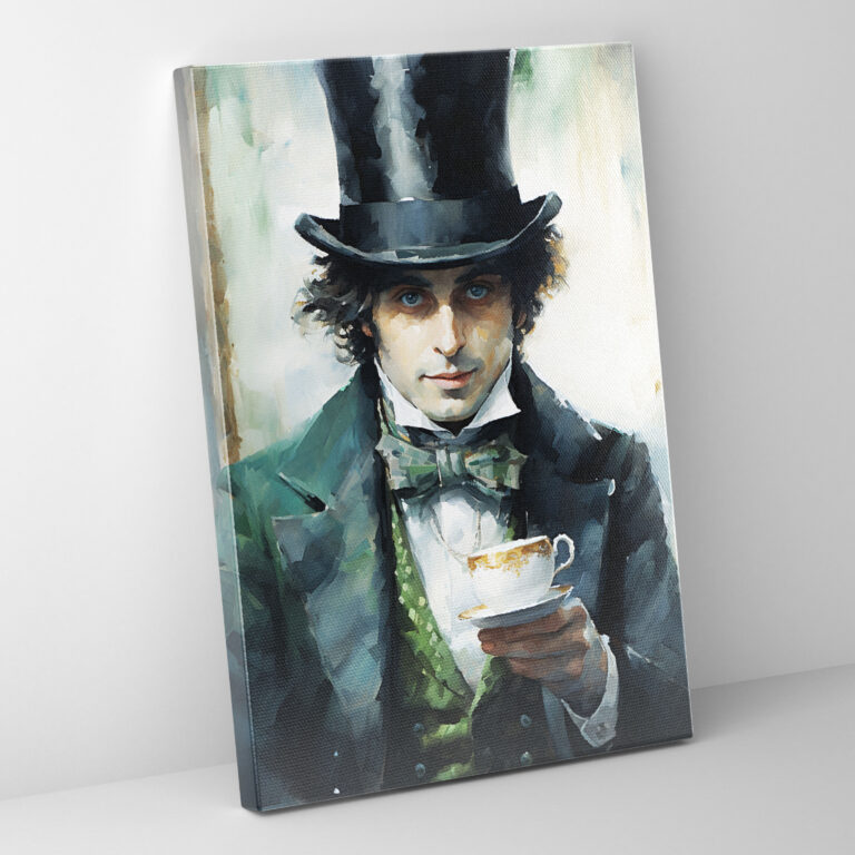 Animals Dressed Like Humans Wall Art - Animals Dressed Like Humans, Cozy Room, Wall Art, Canvas Print