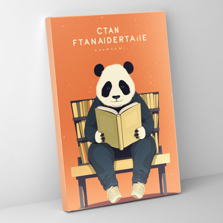 Animals Dressed Like Humans Wall Art - Animals Dressed Like Humans, Canvas Wall Art, Canvas, Panda