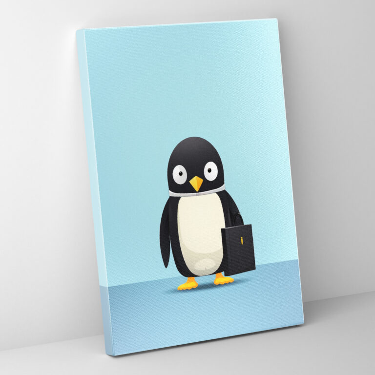 Animals Dressed Like Humans Wall Art - Animals Dressed Like Humans, Canvas Wall Art, Minimalist Art, Home Decoration
