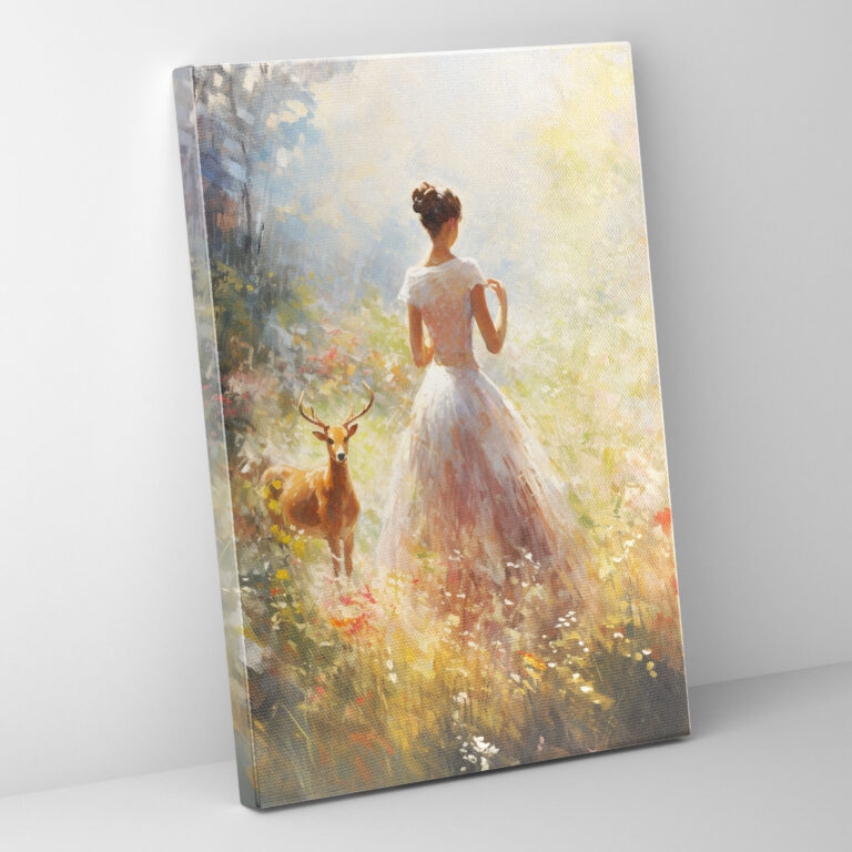 Animals Dressed Like Humans Wall Art - Animals Dressed Like Humans, Deer In Dress, Animals Dressed Like Humans, Impressionist Artwork