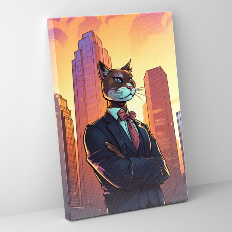 Animals Dressed Like Humans Canvas Print - Animals Dressed Like Humans, Home Decoration, Canvas Wall Art, Canvas Print