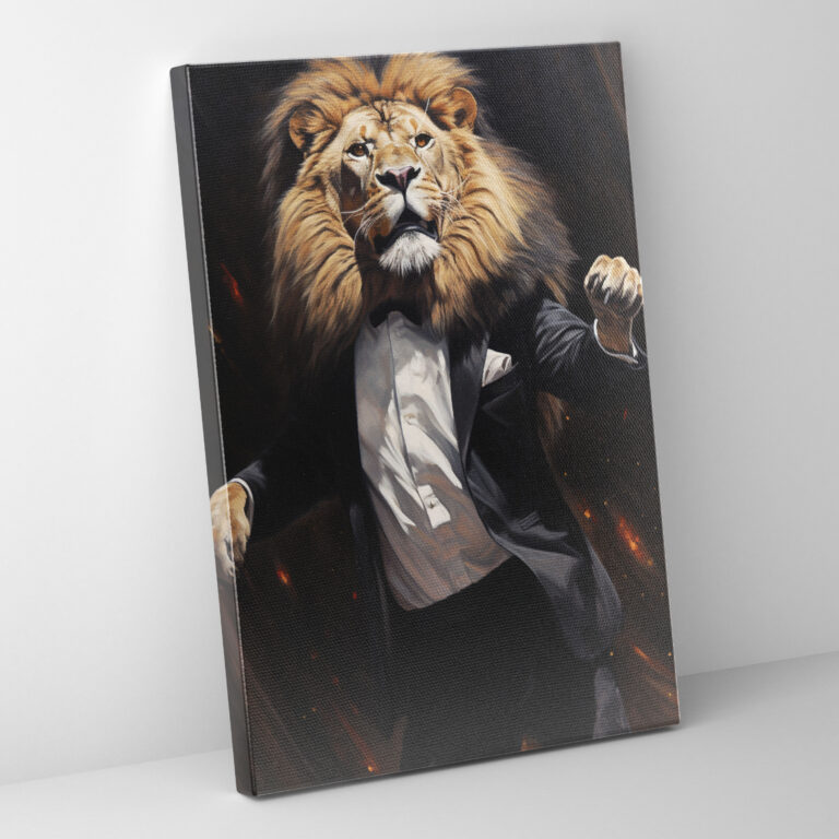 Animals Dressed Like Humans Wall Decoration - Animals Dressed Like Humans, Animals Dressed Like Humans, Canvas, Home Decoration