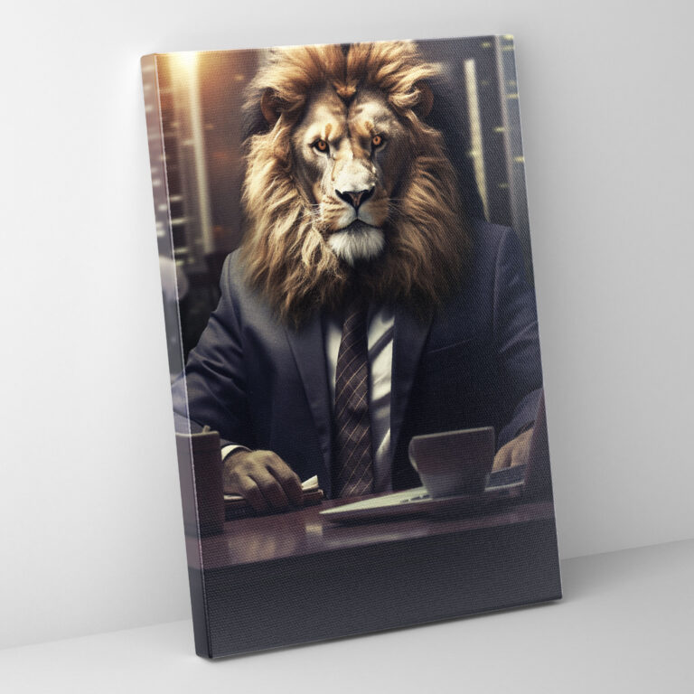 Animals Dressed Like Humans Wall Art - Animals Dressed Like Humans, Animals Dressed Like Humans, Modern Digital Artwork, Canvas Print