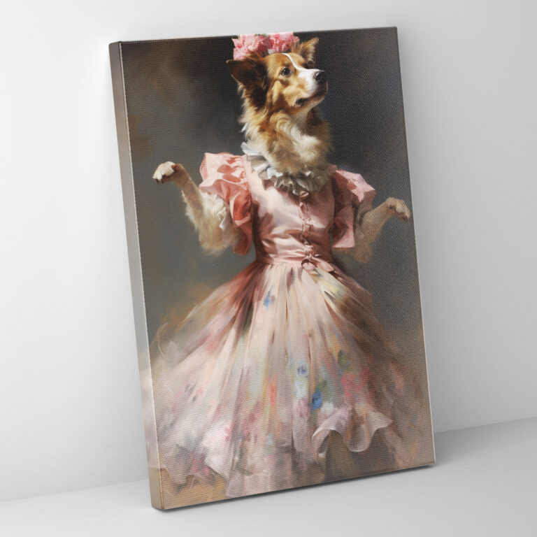 Animals Dressed Like Humans Wall Decoration - Animals Dressed Like Humans, Dog In A Dress, Animals Dressed Like Humans, Sophistication