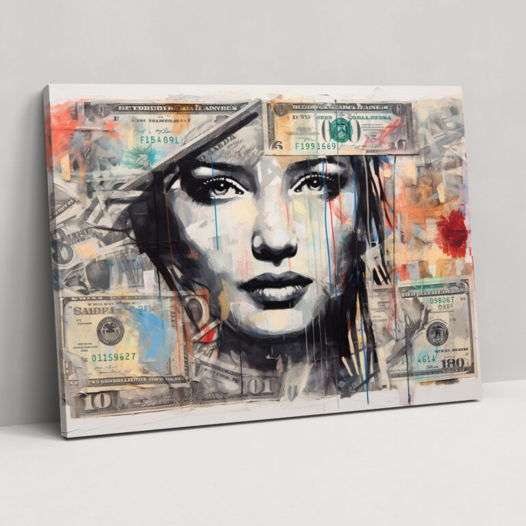 Urban Graffiti American Dolar Wall Art - American Express, Wall Decoration, Wall Art, Graffiti