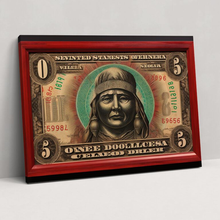 Artistic American Dolar Wall Decoration - American Express, Cultural Significance, American Dolar, Canvas Wall Art