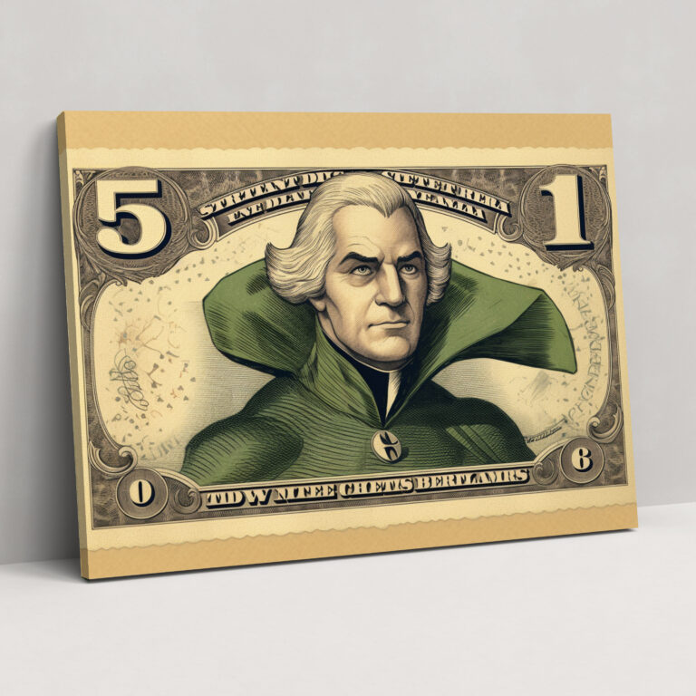 American Dolar Cartoon Wall Decoration - American Express, Superhero, Canvas Print, Cartoon Wall Decoration