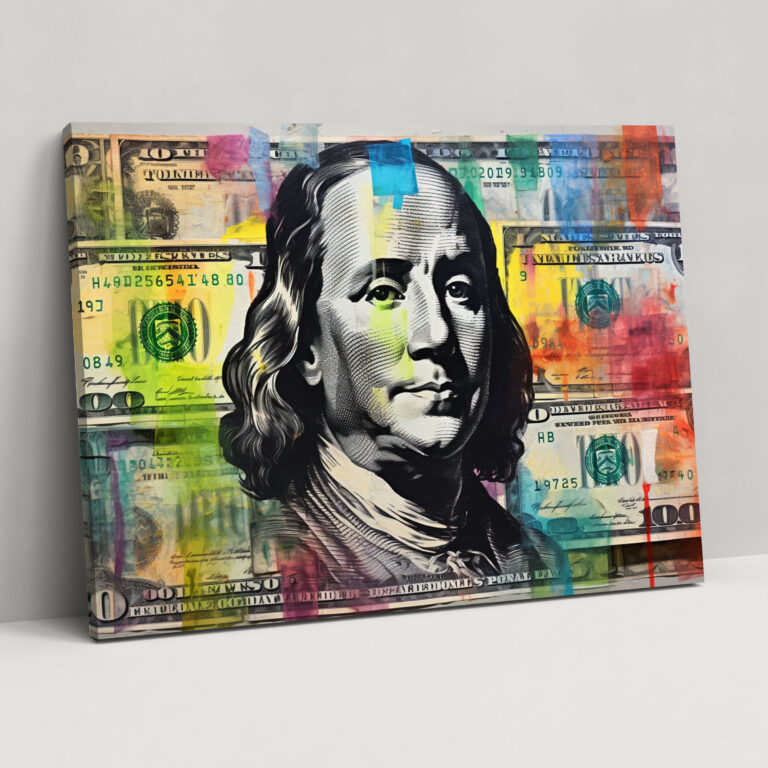 American Dolar Wall Decoration - American Express, Canvas, Bold, Graffiti