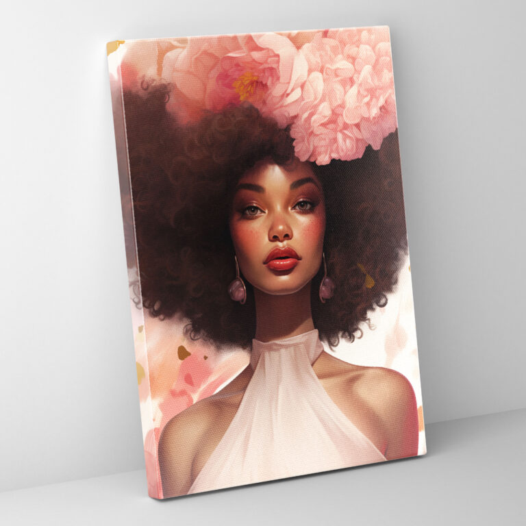 Afro Wall Art - Afro, Canvas Wall Art, Close-Up, Canvas