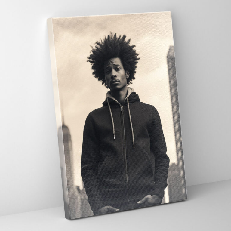 Afro Wall Art - Afro, Monochrome Photography, Man With Afro, Afro Wall Art