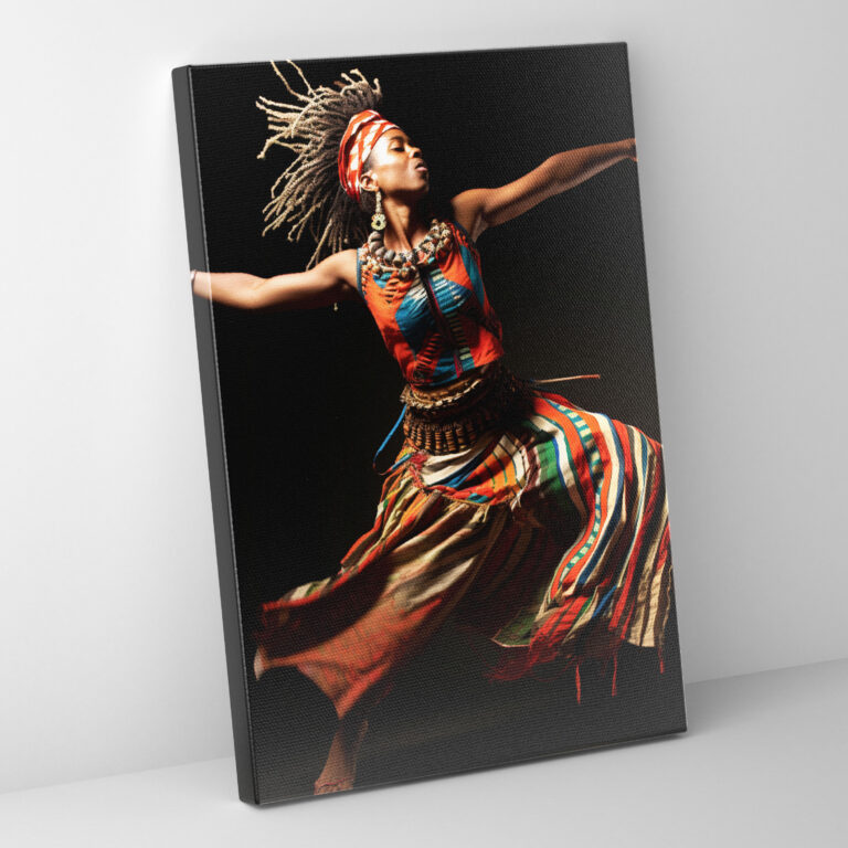 Afro Dance Canvas Print - Afro, Wall Art, Home Decoration, Canvas Wall Art