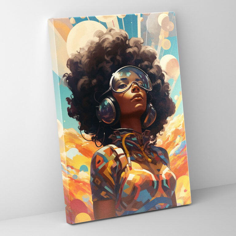 Afro-Futuristic Canvas Print - Afro, Afro, Canvas Print, Imagination