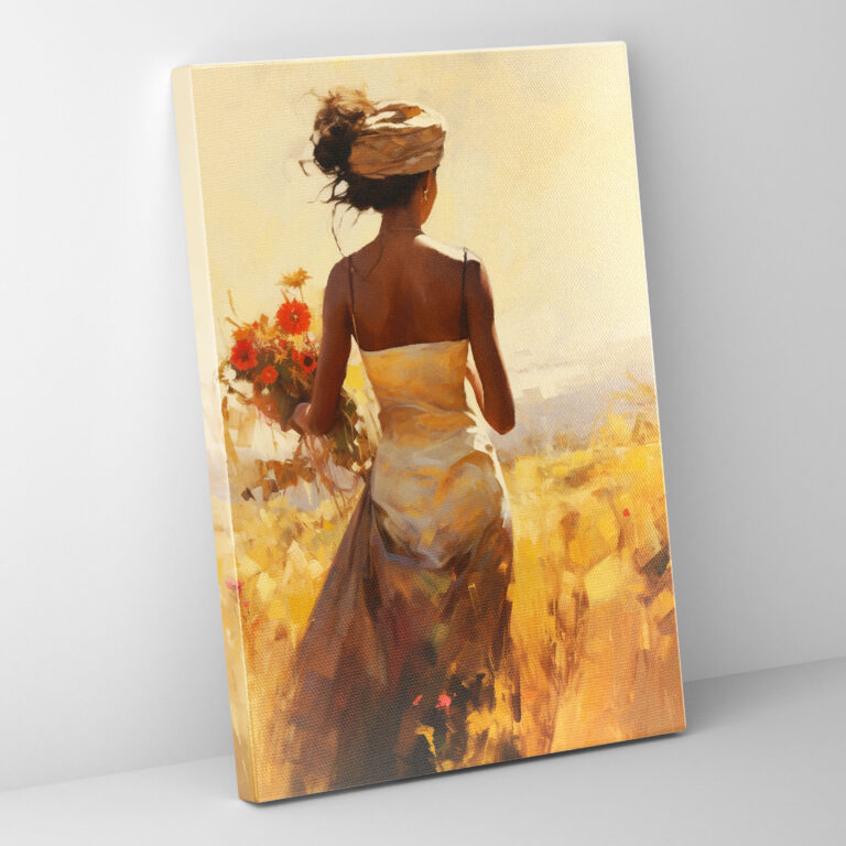 Afro Impressionist Canvas Print - Afro, Dreamy Colors, Impressionist Style, Culture