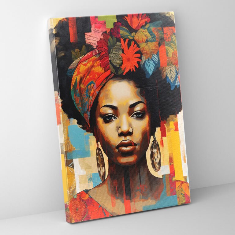 Celebration Of Afro Women Canvas Print - Afro, Culture, Beauty, Wall Art
