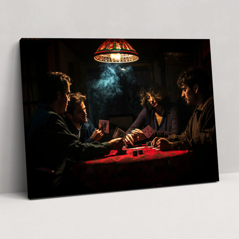 Caravaggio Style Canvas Print - The Card Players Wall Art - Caravaggio, Caravaggio Style, Canvas, Canvas Print