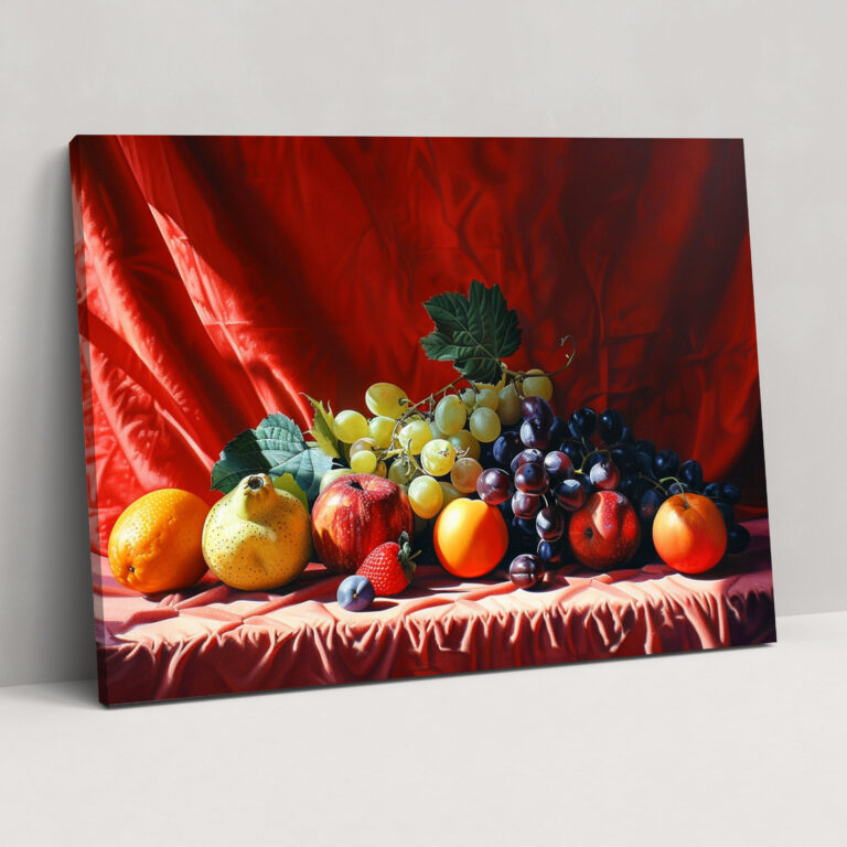 Caravaggio Style Wall Art - Fruit Still Life Canvas Print - Caravaggio, Wall Art, Home Decoration, Canvas Wall Art