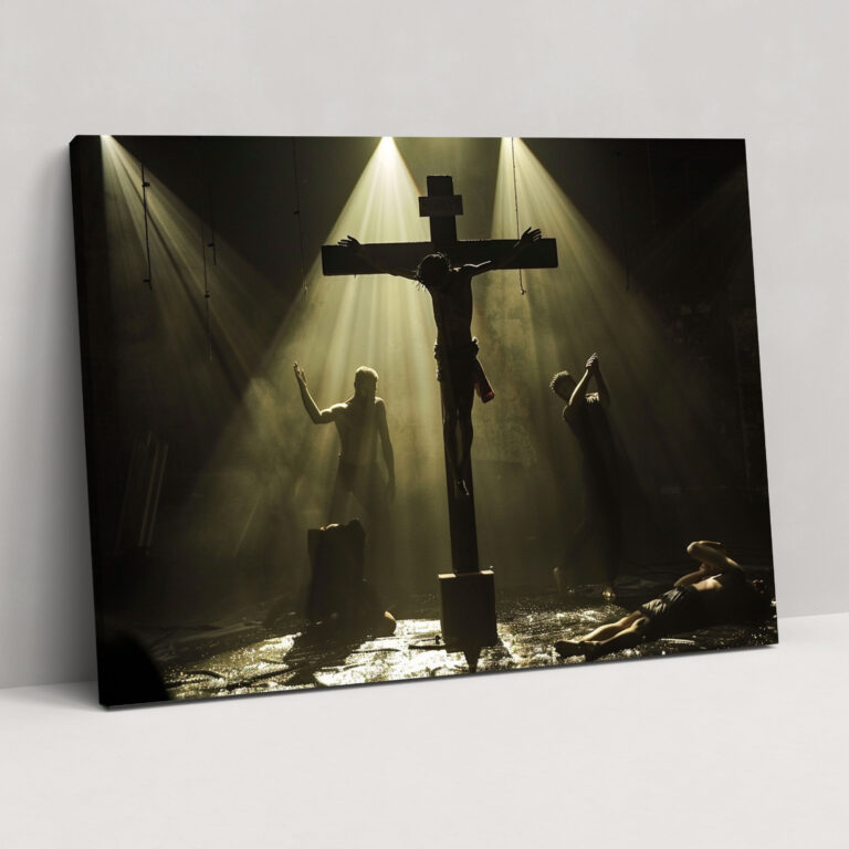 Caravaggio Style Canvas Print - Dramatic Crucifixion Wall Art - Caravaggio, Canvas Wall Art, Wall Decoration, Home Decoration
