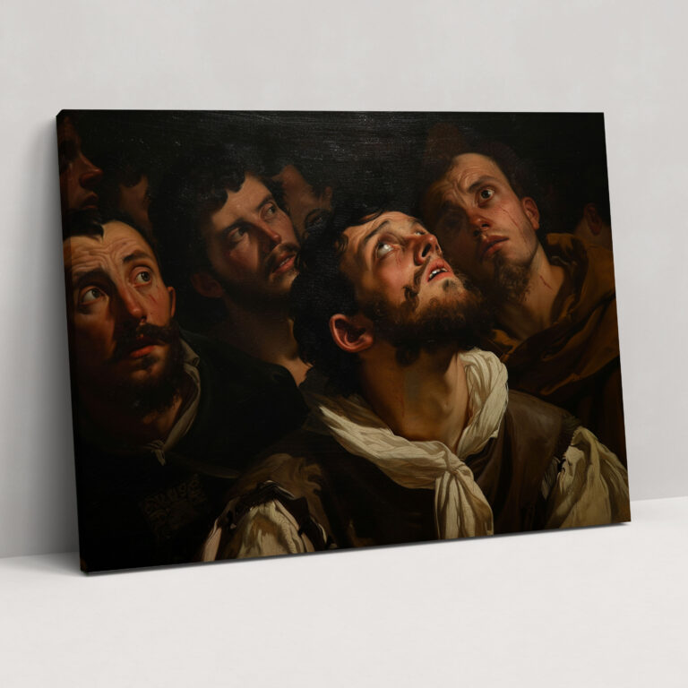 Caravaggio Style Canvas Print - Caravaggio, Wall Art, Wall Decoration, Canvas Wall Art