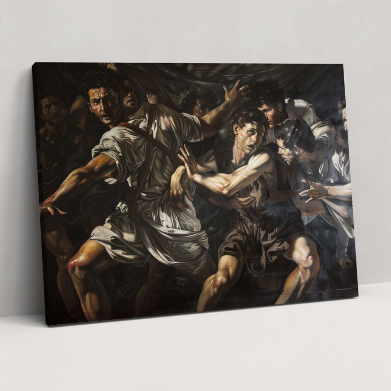 Caravaggio Style Canvas Print - Caravaggio, Canvas Wall Art, Canvas Print, Wall Decoration