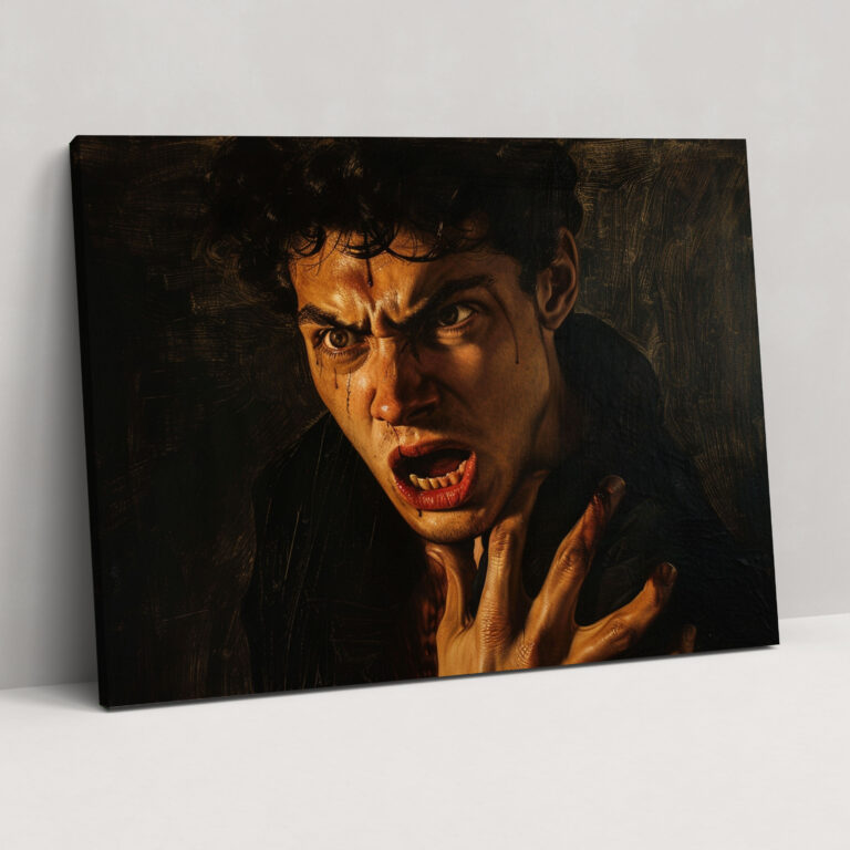 Caravaggio Style Canvas Print - Caravaggio, Canvas, Wall Art, Canvas Wall Art