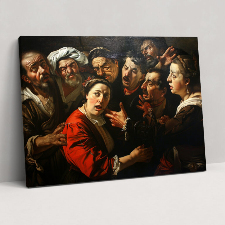 Caravaggio Style Canvas Wall Art - Caravaggio, Canvas Print, Canvas Wall Art, Canvas