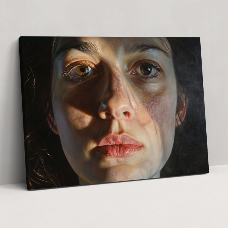 Caravaggio Style Canvas Print: Realistic Self Portrait Wall Decoration - Caravaggio, Canvas Print, Canvas Wall Art, Canvas