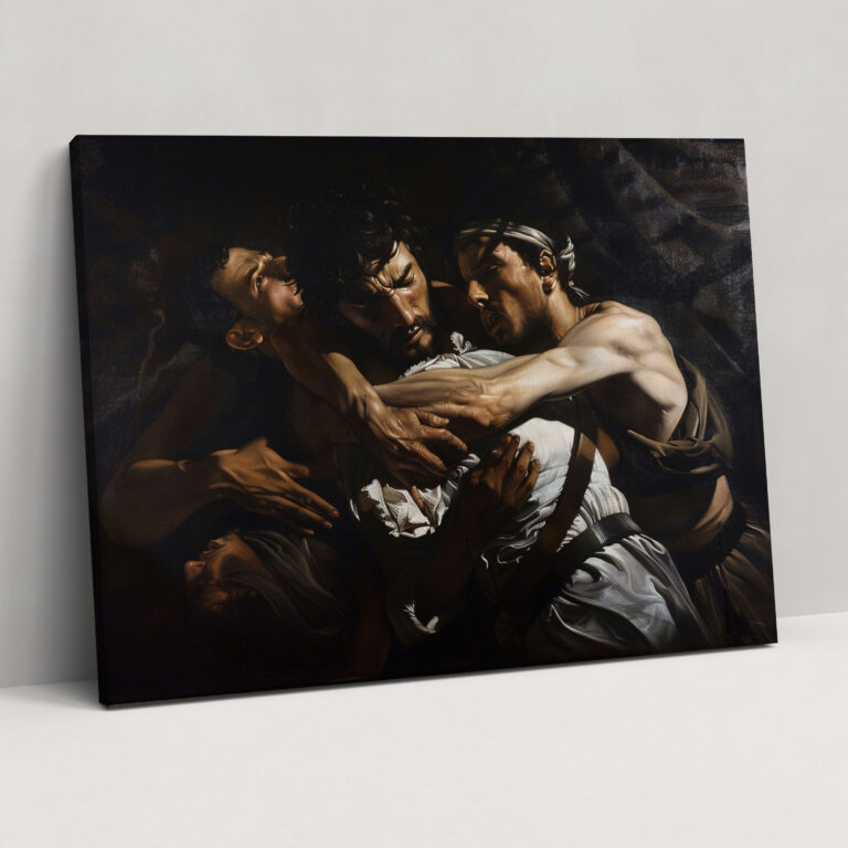 Caravaggio Style Wall Art Print - Caravaggio, Canvas Wall Art, Caravaggio Style, Canvas
