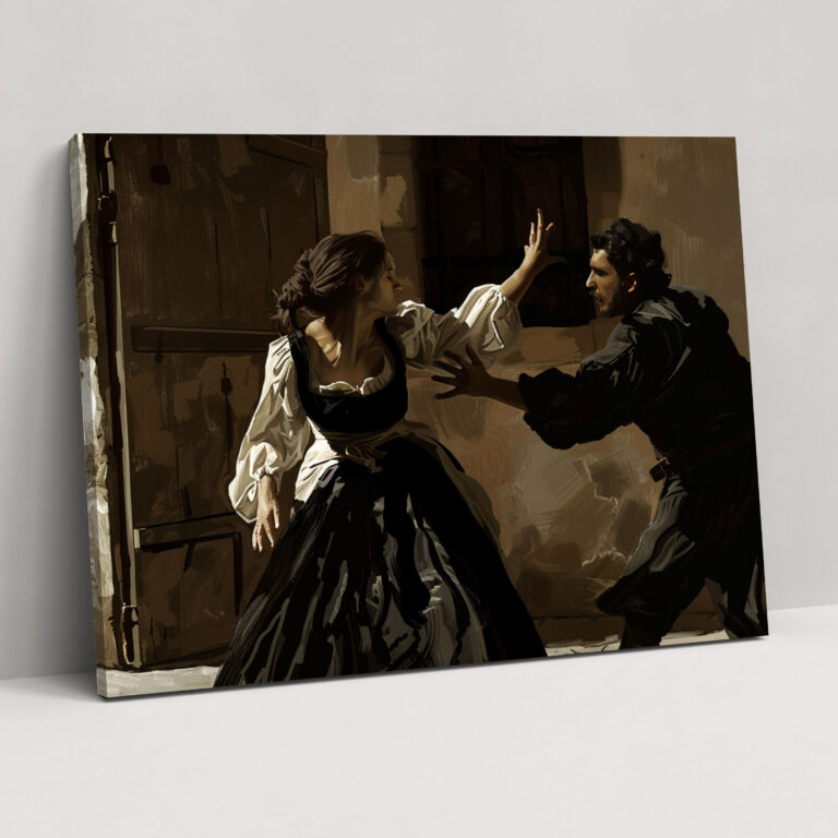 Caravaggio Style Canvas Print - Caravaggio, Canvas Wall Art, Wall Decoration, Canvas Print