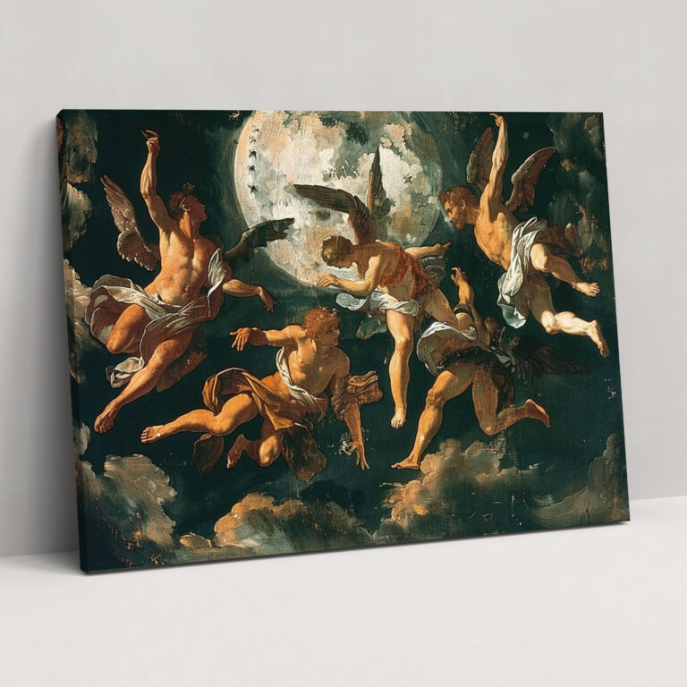 Caravaggio Style Canvas Print - Caravaggio, Wall Art, Canvas Wall Art, Canvas