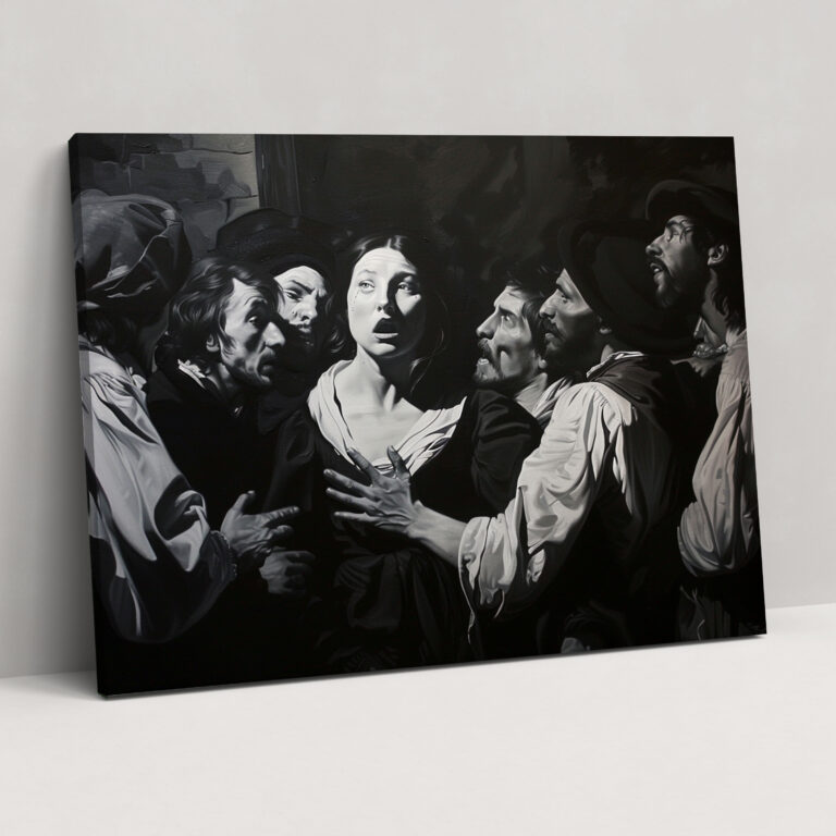 Caravaggio Style Canvas Print - Caravaggio, Canvas Wall Art, Wall Art, Home Decoration