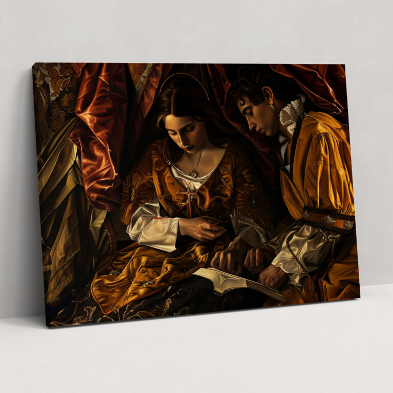 Caravaggio Style Canvas Print - Caravaggio, Wall Art, Home Decoration, Canvas Wall Art