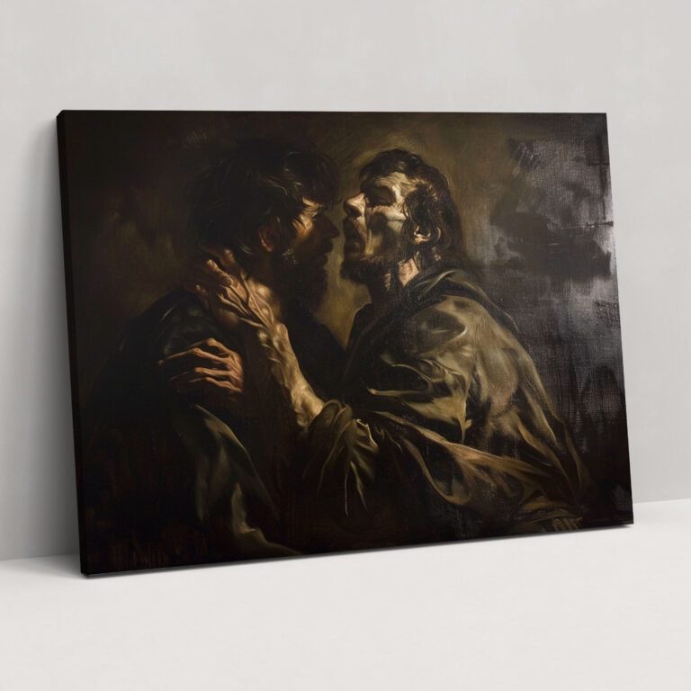 Caravaggio Style Canvas Print - Caravaggio, Canvas Wall Art, Wall Art, Caravaggio Style
