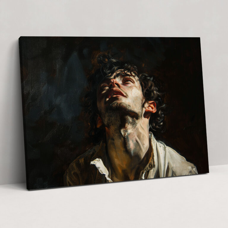 Caravaggio Style Wall Decoration - Caravaggio, Contemplation, Canvas Print, Home Decoration