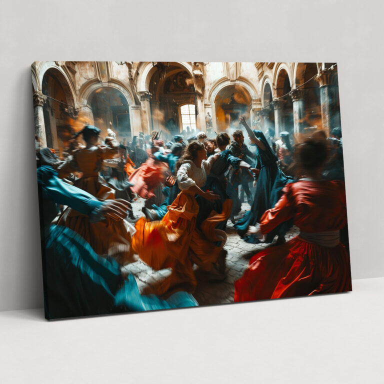 Caravaggio Style Canvas Print - Caravaggio, Wall Art, Dynamic Lighting, Home Decoration