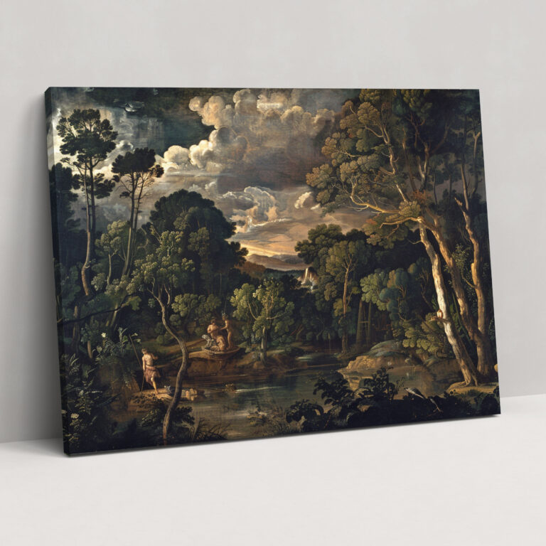 Caravaggio Style Wall Decoration - Caravaggio, Landscape, Dramatic Skies, Canvas